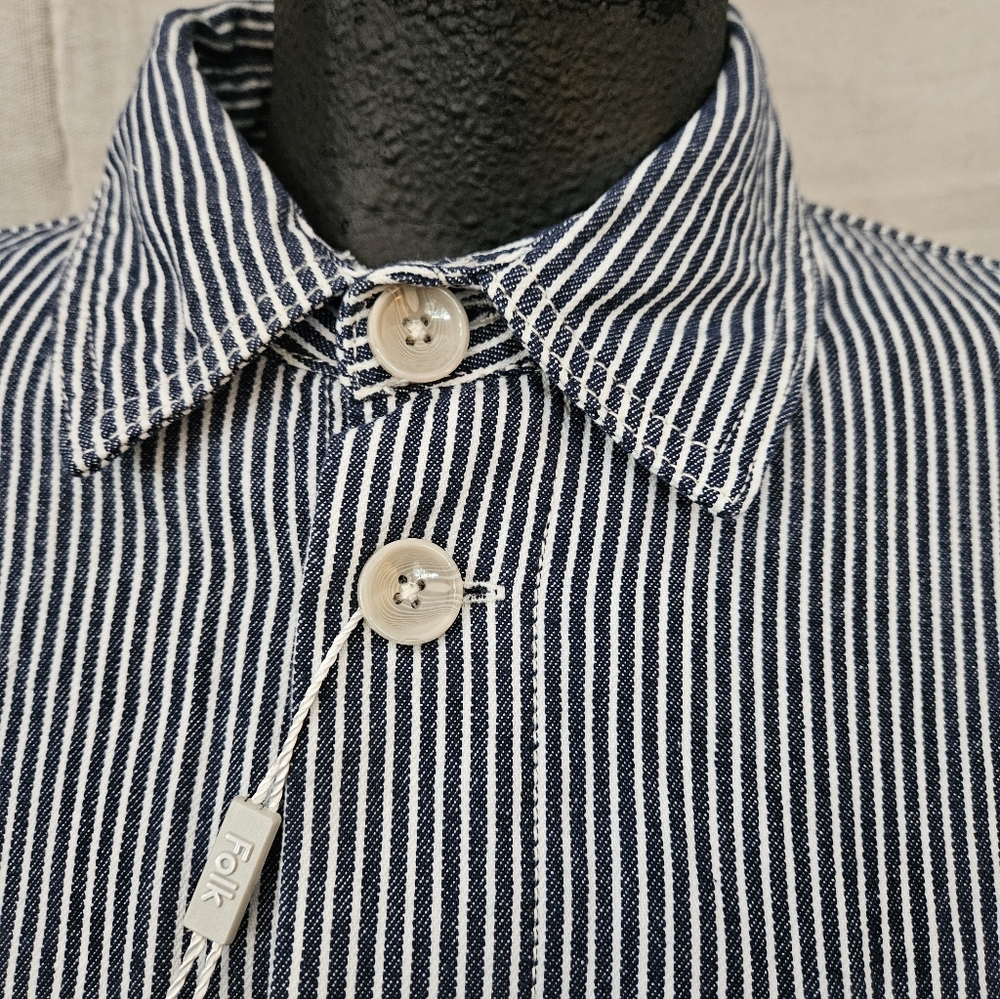 FOLK Clothing Mens Utility Jacket Shirt Sz Small NWTG London England NEW Chore - Picture 5 of 9